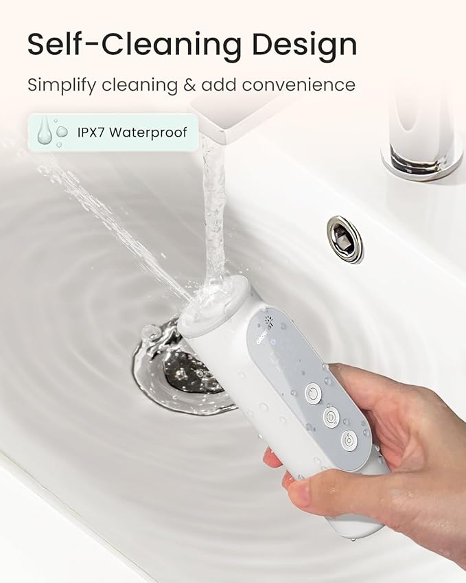 GROWNSY Nasal Aspirator for Baby, Upgraded 5 Suction Levels Baby Nose Sucker, IPX7 Waterproof Electric Nose Suction for Baby, Booger Sucker for Toddlers with Automatic Cleaning &Music &Light Functions