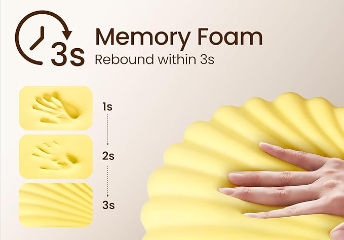 Pregnancy Pillow for Sleeping Memory Foam Pillow for Side Sleeper, Maternity Pillow Support for Back, Belly, HIPS for Pregnant Women, Portable and Adjustable Travel Wedge Pink