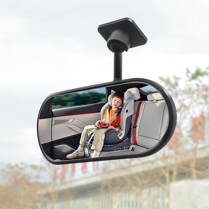 Car Rearview Mirror Rear View Mirrors for Baby 360 Adjustable Automotive Interior Mirrors Cars Mirror Rear Facing Kids Observing (Adhesive Base)