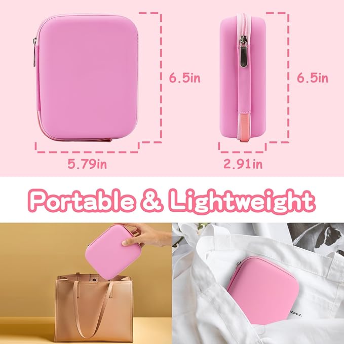 Baby Healthcare and Grooming Kit, 21 in 1 Portable Baby Essentials Kit with Gas Relief Hair Brush Comb Nasal Aspirator for Newborn Boys Girls (Pink)