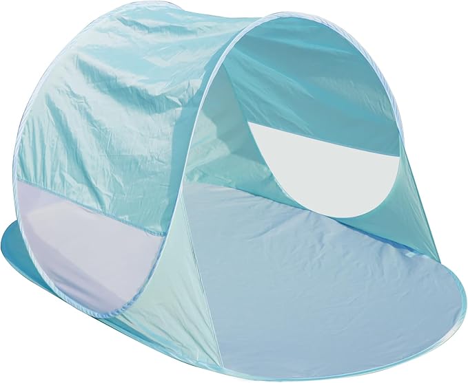 Action Air UPF 50+ Pop Up Beach Tent for 2-3 People, Instant Sun Shelter with 360°Ventilation, Water-Resistant Canopy, Lightweight & Portable Sun Shade for Beach, Camping, Sports (Green)