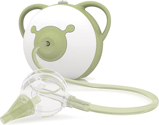 Nosiboo Pro Nasal Aspirator for Babies | Electric Nose Sucker | Made in EU | Adjustable Suction Power | Premium Quality | Award-Winning Design (Sage, 7,8x6,38x6,77 Inch)