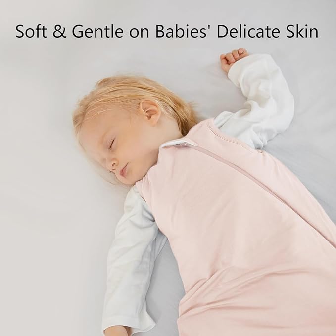 Rayon Made from Bamboo Sleep Sack 12-18 Months 1.0 Tog Ultra Soft Baby Wearable Blanket Toddler Sleep Sack for Babies Unisex Girl Boy 2-Way Zipper Baby Sleeping Bag Breathable Lightweight Large