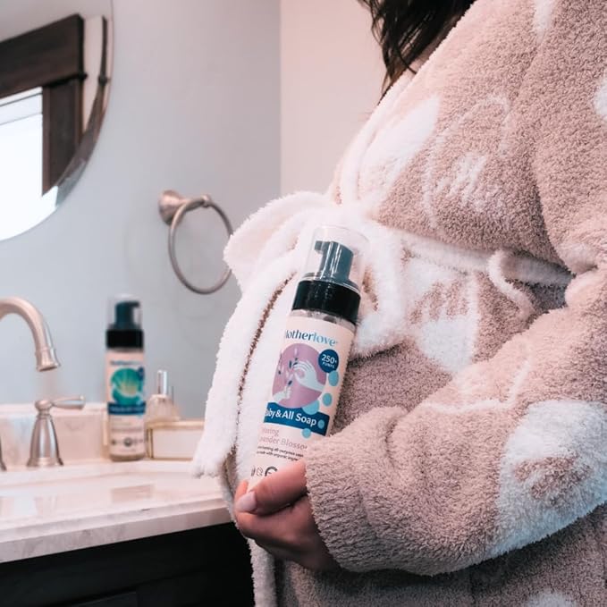 Motherlove Baby & All Soap (7.1 oz) Gentle Foaming All-Purpose Castile Soap Made with Organic Ingredients – Relaxing Lavendar Blossom