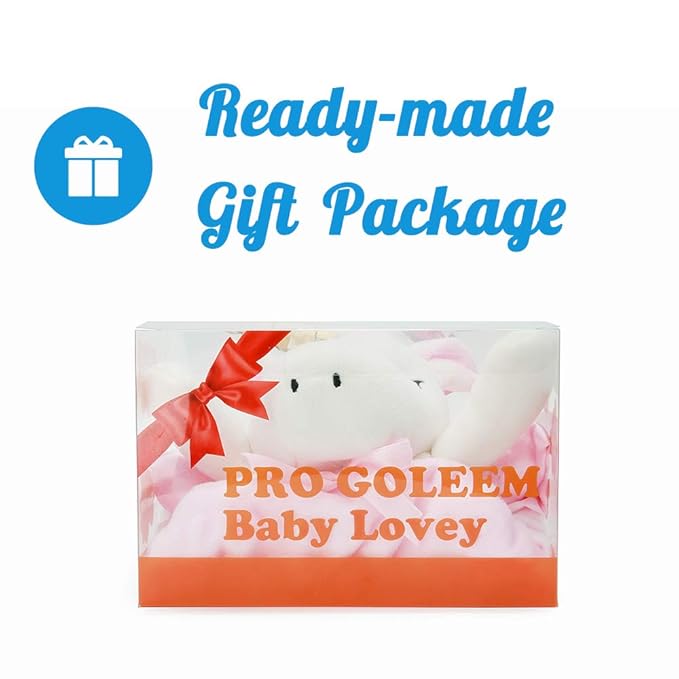 Pro Goleem Unicorn Loveys for Babies Soft Plush Pink Security Blanket for Girls Snuggle Toy Stuffed Animal Lovies for Babies Baby Girl Gifts for Newborn, Infant and Toddler, 16 Inch