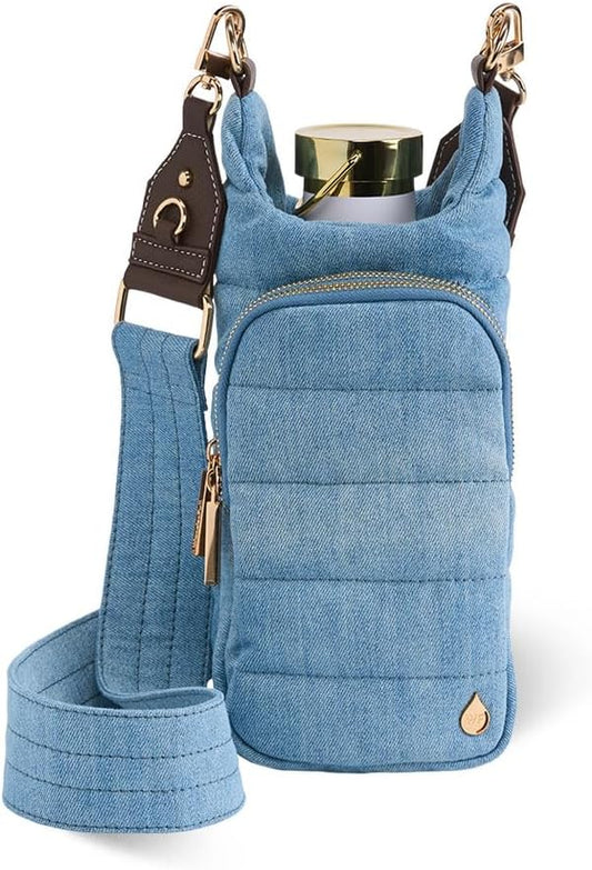 WanderFull® Original HydroBag® Collection, Water Bottle Holder w/Strap & Phone Pocket, Hands-Free Crossbody Water Bottle Bag