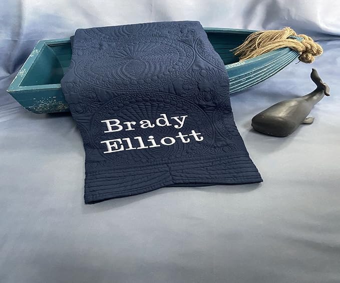 Personalized Baby Quilt Baby Blankets Monogrammed Blankets for Kids Baby Blankets for Boys Girls Embroidered Baby Gifts Christening Baptism