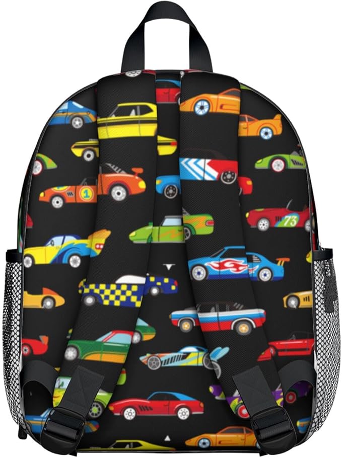 Toddler Backpack for Boys 3-8: Preschool Kindergarten Backpack - Cute Kids Backpacks for Boys-Sports Car