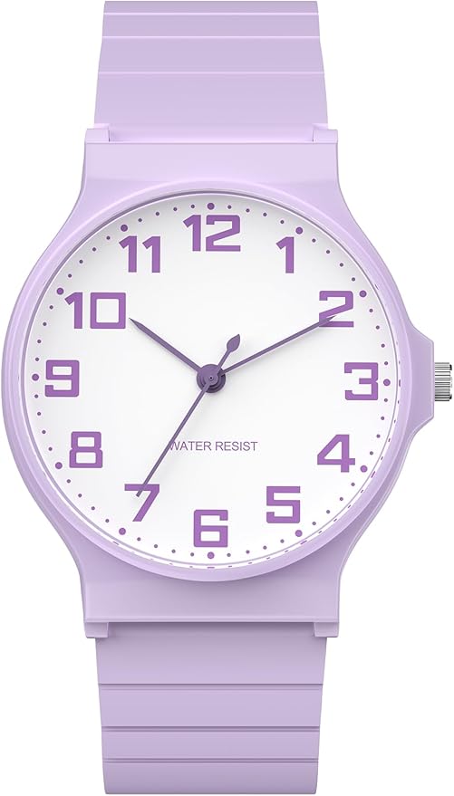 Kids Analog Watch Boys Girls, 30M Waterproof, Sports Watch for Boys, Easy to Read Children's Thin Dial Wrist Watches with Soft Band, for Ages 5-15 Kids Great Birthday Gifts Christmas Day