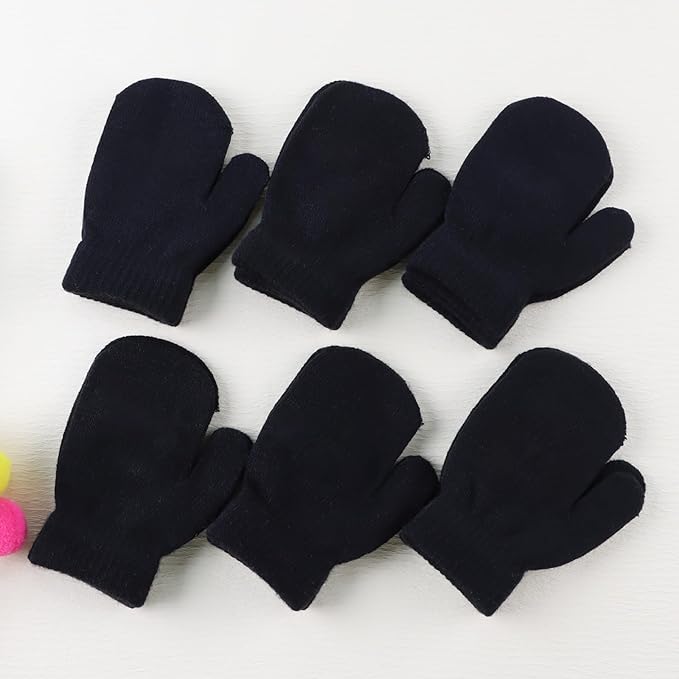 Baby Winter Mittens Toddler Stretch Knit Gloves Magic Warm Glove for Baby Boys Girls