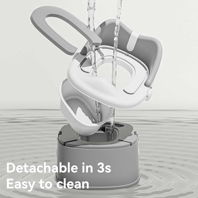 3 in 1 Toddler Potty Training Toilet Seat Potty Seats with Steps Ladder foldable Potty Train Chair Adapter for Toddlers Kids Boys Girls Child Baby Must Haves Step Stool Essentials Portable Stairs