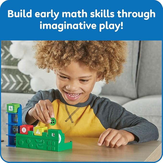 hand2mind Numberblocks Add It Up Mini Market, Grocery Store Playset, Math Toys for Kids 3-5, Counting Toys, Learning Money, Numbers for Toddlers, Mini Shopping Cart, Pretend Play Figure Playset