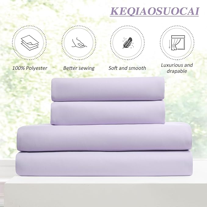 Lilac Light Purple Room Darkening Curtains, Pinch Pleat with Hooks, Modern Design Light Reducing & Privacy Protection Blackout Window Drape/Drapery for Kid's Adult Room(Lavender, 2 Panels, W40 x L96)