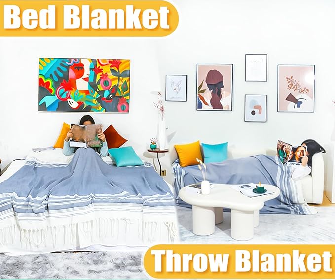 Oversized Turkish Beach Towel Blanket Cotton Giant XL Sandproof Towels Huge Linen XXL Extra Large Big Throw Quilt Blankets for Adults Cloud Travel Camping Glamping Accessories Essentials