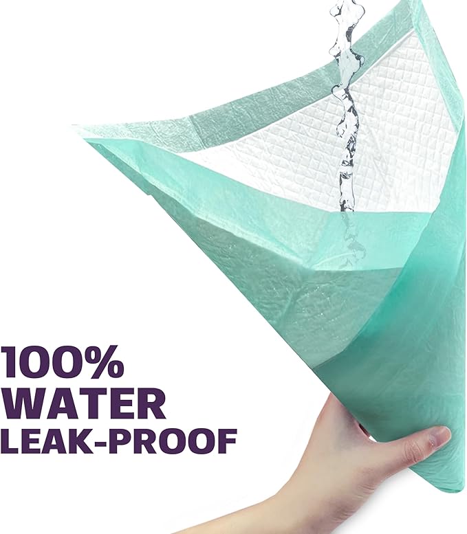 Disposable Bed Pads for Adults 17 x 24 (600 Count) - Super Absorbent and Waterproof - Incontinence Bed Pads, Chuck Pads, Chux Pads, Changing Pads for Baby, Pee Pads for Kids