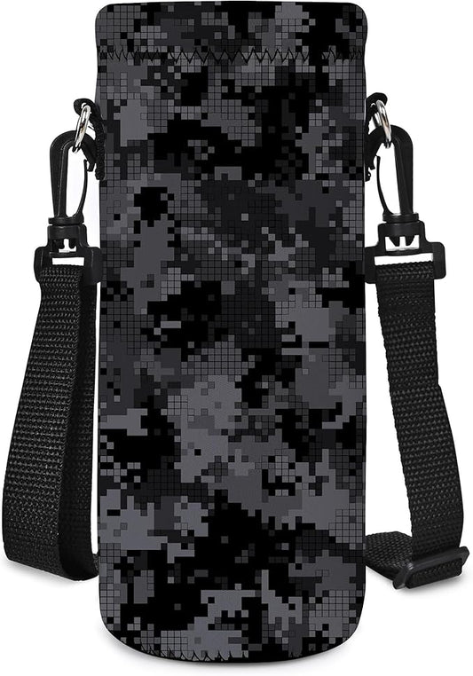 AUPET Water Bottle Bag Carrier,24oz/32oz Insulated Neoprene bottle Sling Holder Case Pouch Cover for 1000ML/750ML Bottles with Shoulder Strap for walking