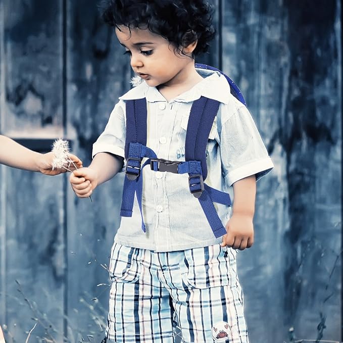 JiePai Rocket Toddler Kids Backpack with Harness Leash for Boys Girls Age 1-3