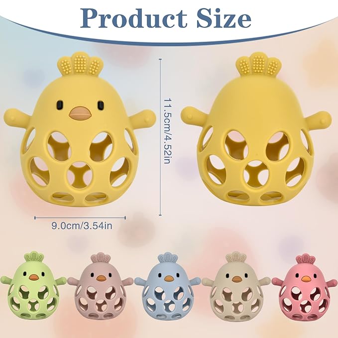 Baby Teething Toys, Teething Toys, Teethers for Babies 3-6 Months, Baby Chew Toys, BPA Free Teether Mitten with Soft Texture for Sensory Exploration and Itching Teething Relief