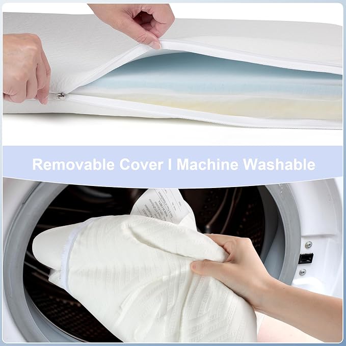 NeoBorn Baby Bassinet Mattress Pad, 32" x 22" Dual Sided Comfort Gel Memory Foam Mattress with Removable Soft Tencel Cover Fit for Fodoss Bassinet