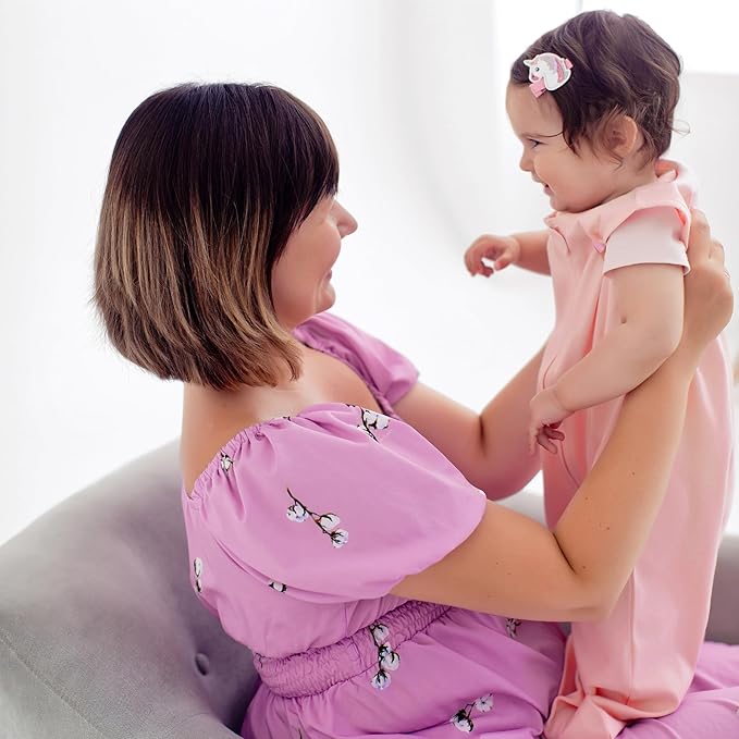 Mama Cheetah Baby Sleep Sack 0.5 TOG, Organic Cotton Baby Wearable Blanket with Two-Way Zipper, Swaddle Transition Baby Sleeping Bag for Newborn Infant Toddler Boy Girl, 6-12 Months