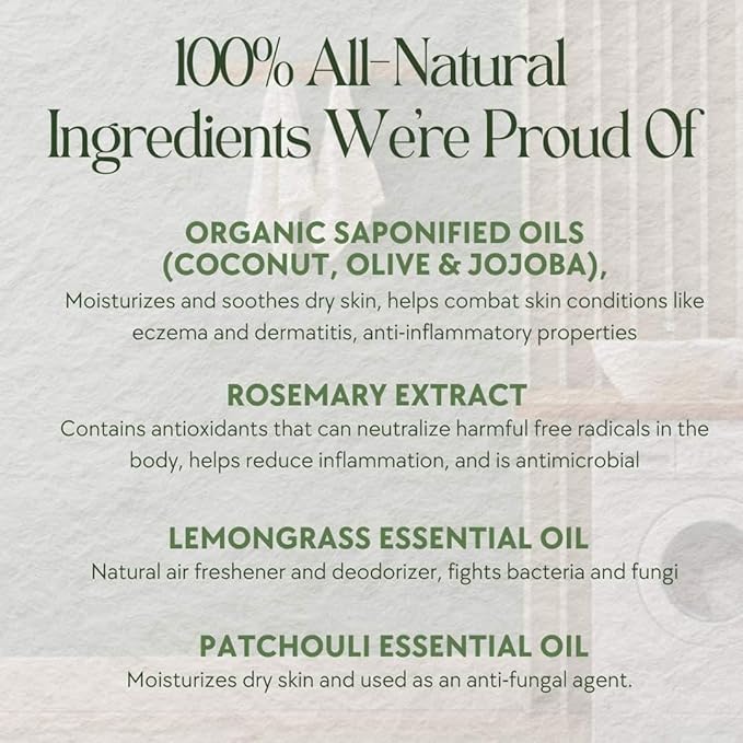 Laundry Detergent, Spring Breeze, Up to 64 Loads, 100% Natural Formula with Essential Oils, Gentle & Effective Formula Without Harsh Ingredients, Paraben & Sulfate Free, Natural Scent