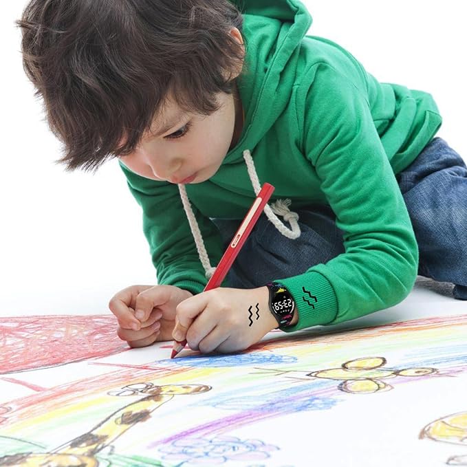 Kids Watches for Girls Boys Digital Sport Watch with Step Counter Pedometer Vibration Alarm Clock, No App Waterproof Fitness Tracker Kids Watch Boys Girls Teens Students Ages 5-16