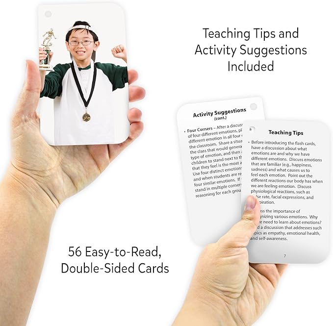 Teacher Created Resources Emotions Flash Cards (EP62056) 0.75 H x 6.125 L x 3.25 W