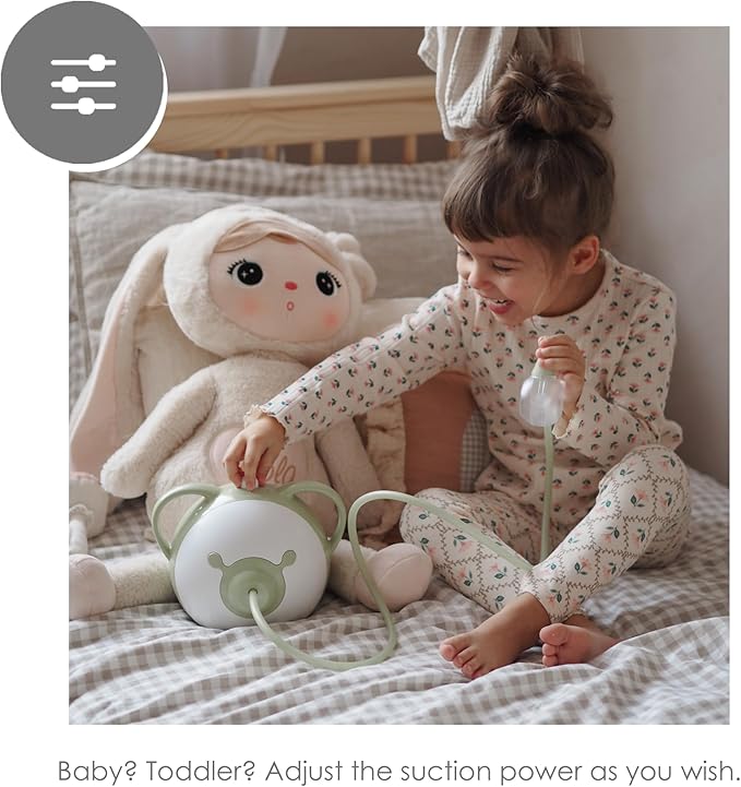 Nosiboo Pro Nasal Aspirator for Babies | Electric Nose Sucker | Made in EU | Adjustable Suction Power | Premium Quality | Award-Winning Design (Blue, 7,8x6,38x6,77 Inch)