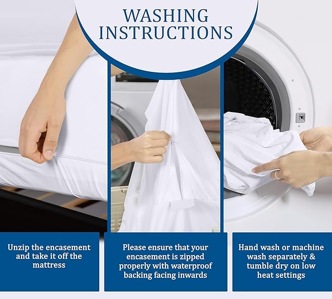 Utopia Bedding Zippered Mattress Encasement Crib Size (Pack of 2), 100% Waterproof, Dust Mite and Bed Bug Proof Mattress Protector, Absorbent 6-Sided Mattress Cover