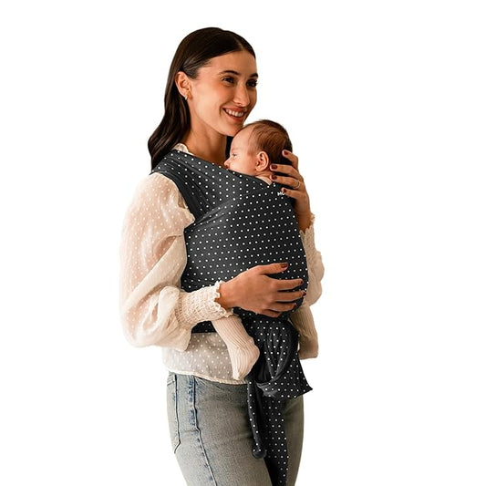 Moby Baby Wrap Carrier Classic for Newborns to Toddlers (8-33lbs), Infant Sling Carrier, Lightweight & Hands Free Design, Adjustable for All Body Types (Midnight Speckle)
