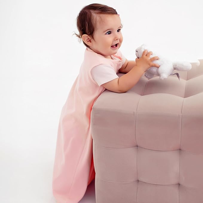 Mama Cheetah Baby Sleep Sack 0.5 TOG, Organic Cotton Baby Wearable Blanket with Two-Way Zipper, Swaddle Transition Baby Sleeping Bag for Newborn Infant Toddler Boy Girl, 18-24 Months