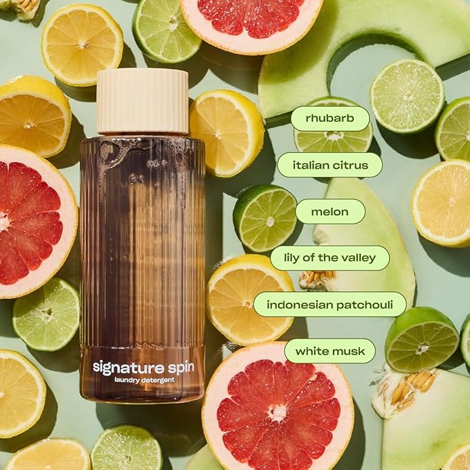 Snif Signature Spin Laundry Detergent, Classic, Clean and Crisp Scent, 32 Loads, Non-Irritating to Skin, Clean, Non-Toxic, Vegan, Cruelty Free, 16oz