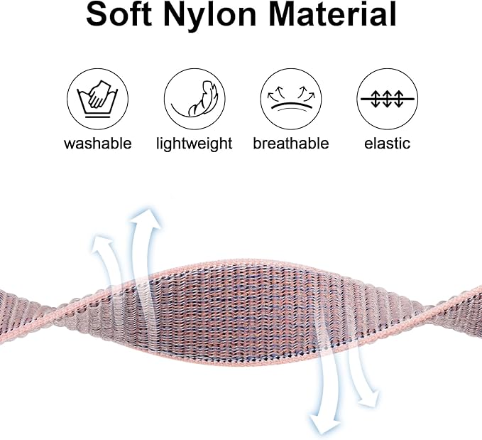 Kids Wristband Protective Case Compatible with Apple AirTag, Adjustable Nylon Bracelet for Air Tag GPS Tracker Holder with Anti Lost Watchband for Toddler Child Kids (Pink)