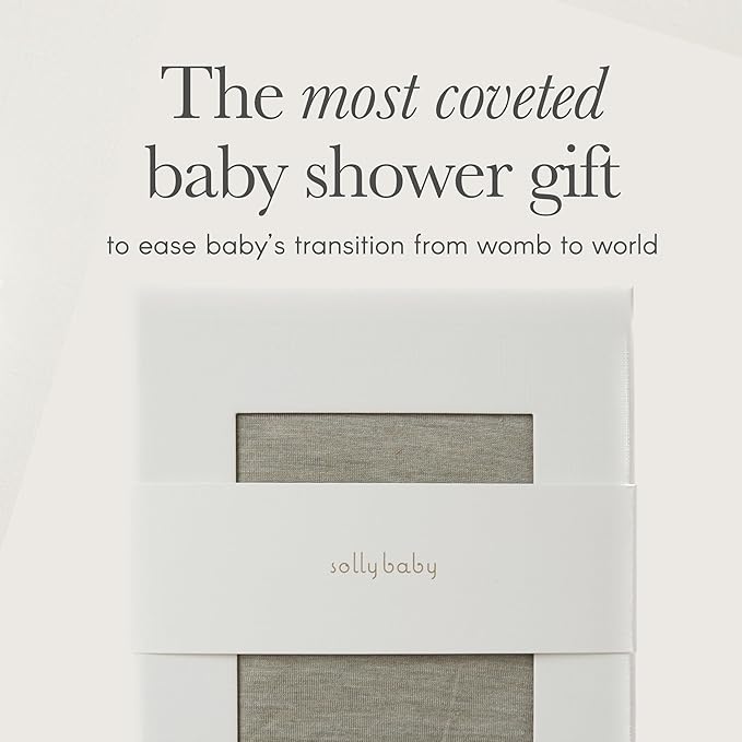 Solly Baby Wrap, Buttery-Soft Baby Carrier Newborn to Toddler 8-25 Lbs., Lightweight & Hands-Free Wrap, Breathable Summer Carrier, Baby Wearing & Postpartum Essential, New Mom Gift, Driftwood Stripe