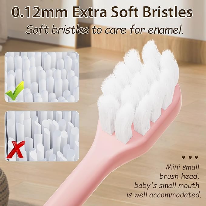 Kids Toothbrushes 8 Pack,Soft Bristle Toothbrush for Toddlers 2-12 Years Old, Cute Multicolor Boys Girls Toothbrushes,Clean Kids Teeth Bristles Not Easy to Shed