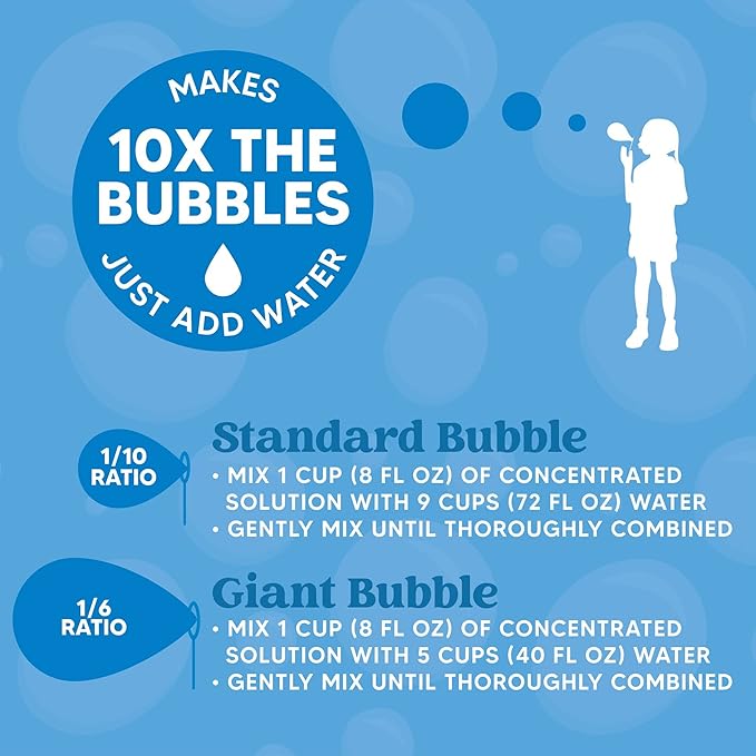 JOYIN 32 oz Concentrated Bubble Solution (Green) for Kids, Boys and Girls Summer Game, Party Favors, Summer Outdoor Fun, Pretend-Play Toys, Educational Toys, and School Classroom Prizes