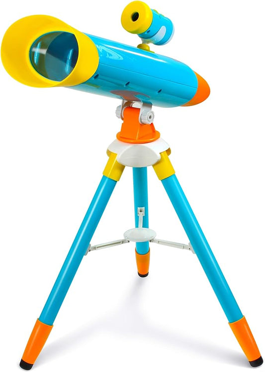 Projector Telescope for Kids, Children's Telescopes & 24 Space Images, Educational Book Incl, Great STEM Activity Science Toys, Learning Gifts for Boys & Girls Ages 3 4 5 6-12 Year Old