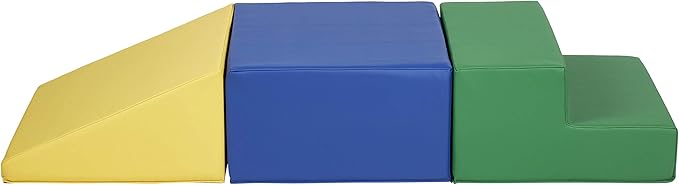 Factory Direct Partners 11618-AS SoftScape Toddler Playtime Climber, Indoor Active Play Structure (3-Piece Set) - Assorted