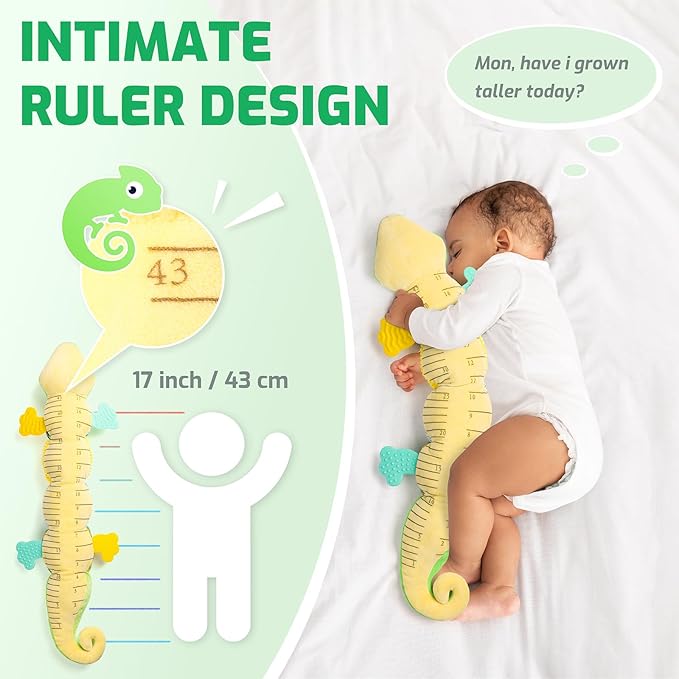 Sumobaby Infant Baby Musical Stuffed Animal Toys for 0-3-6-12 Months,Multi Sensory Toys with Crinkle and Rattles, Tummy Time Toys for Newborn Boys Girls, Dinosaur, Green