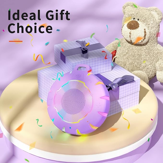 HEYSONG Waterproof Shower Bluetooth Speaker, Durable & Portable with Clear Sound, Ideal for Shower, Pool, Beach & Kayaking – Great Gift for Girls, Women & Men