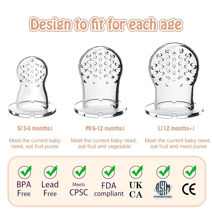 Baby Fruit Food Feeder - Silicone Nibble Tray Combo - Breastmilk Popsicle Mold for Cooling Relief, BPA Free Mesh Feeder for Infant Self Feeding (Monkey Pink + Pineapple)