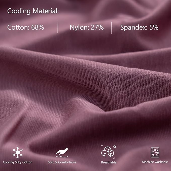 Meiz Pregnancy Pillow,Cooling Silky Pregnancy Pillows for Sleeping,Full Body Maternity Pillow for Pregnant Woman with Cooling Silky Jersey Cover,Dark Purple