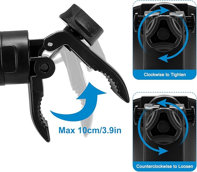 Accmor Universal Cup Holder, Stroller Cup Holder, 360° Rotatable Large Caliber Designed Bottle Holder for Stroller, Bike, Wheelchair, Walker, Scooter