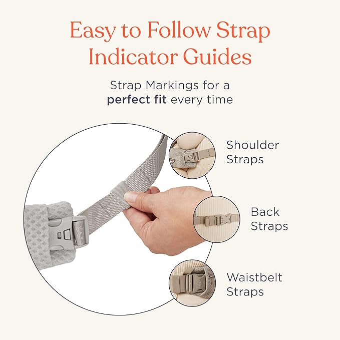 Ergobaby Omni Deluxe Baby Carrier Newborn to Toddler - Breathable Baby Carriers for Summer - All-Position Carrier with Enhanced Lumbar Support & Airflow (7-45 Pounds), Mesh, Graphite Grey