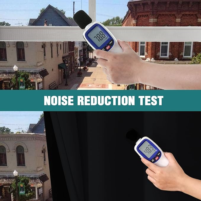 ChrisDowa 100% Blackout Curtains for Bedroom with Black Liner, 2 Thick Layers Total Blackout Thermal Insulated Grommet Window Curtains 2 Panels Set (Black, 52 x 63 Inch)