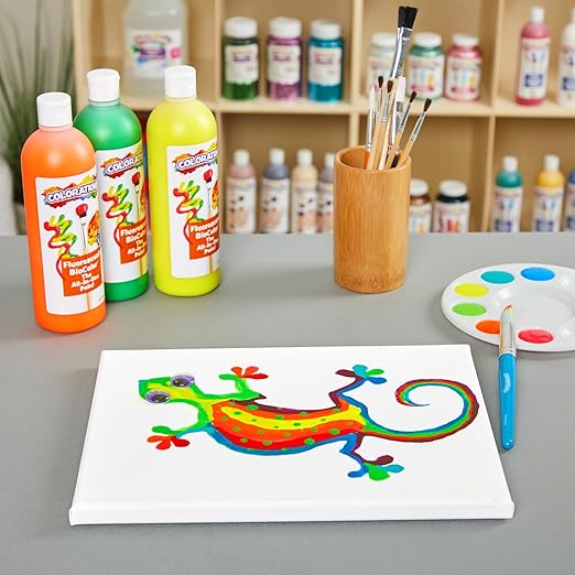 Colorations BioColor FBIOPI Paint, Fluorescent Pink 16 oz.