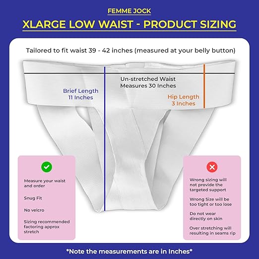 Patented Women’s Pelvic Floor Orthotic Support Belt ― Uterus Pain Relief Girdle for Prolapsed Bladder, Vulvar Varicosities, Postpartum Recovery, SPD | Low Waist - White (XL)