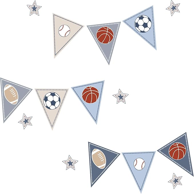 Lambs & Ivy Hall of Fame Sports Animals 5-Piece Crib Bedding Set - Gray/Blue