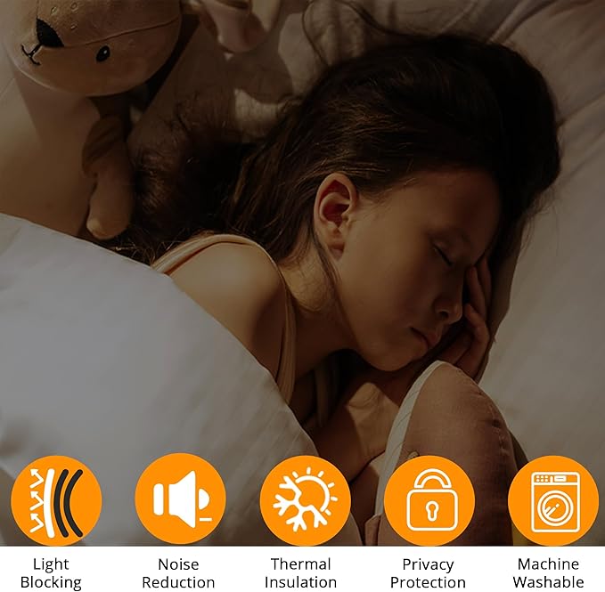 Kids Space Dinosaur Blackout Curtains - 100% Blackout, Thermal Insulated, Noise Reducing, Perfect for Kids Room and Nursery, 2 Panels (Roar Power Dino, W52×L84)