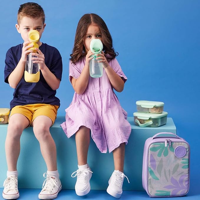 b.box Snack Containers for Kids, Toddler Snack Box Container, Reusable Small Bento Box for Lunch, School & Travel, Leak Proof, BPA free, Dishwasher Safe, Ages 4 months+ (Spearmint, 12oz capacity)